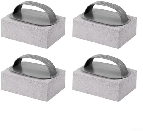 Lot de 6 pierres ponces de nettoyage pour barbecue – Outil de nettoyage pour barbecue – Enlève la graisse et les taches pour grill/grille/grille/grille à dessus plat