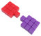 Masyrt Impact Proof Plastik 16x16x16mm Red Purple DIY DICE Set 20 PCS -Speichertasche für Brettspiele