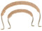 Ciieeo 2pezzi U-shape Per Teiera e Terracotta Design Vintage Juta Per Teiere Cinesi e Giapponesi Occasione