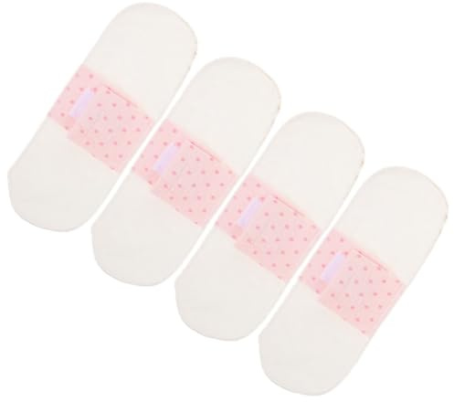 SECFOU Waschbare Stoffbinden Weiche und Hautfreundliche Menstruationsunterwäsche aus Baumwolle 4 Stück Atmungsaktive Slipeinlagen für Frauen für Wochenbett und Menstruation