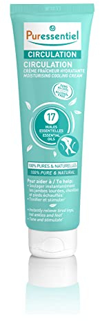 Puressentiel - Circulation - Crème Fraîcheur Hydratante - Aux 17 huiles essentielles - 100 pourcent pures et naturelles - Aide à soulager les jambes lourdes et à tonifier - 100 ml