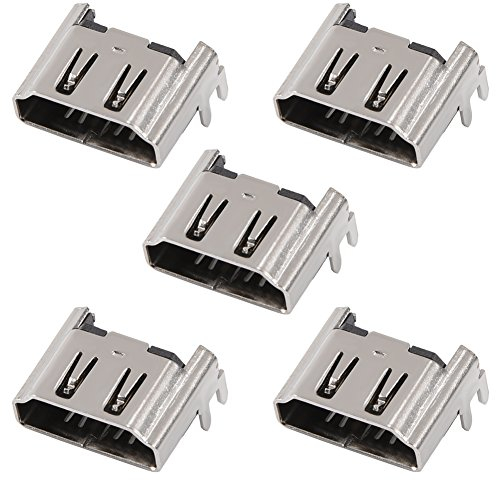 Vbestlife 5Pcs Conector de Interfaz del Puerto de HDMI para Base de 4