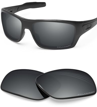 BlazerBuck Verres de rechange polarisés anti-sel pour Oakley Turbine OO9263, Argent chromé - Polarisé, 0