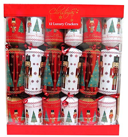 RSW XM4682 Christmas Luxury Crackers - Nutcracker and Tree, Box of 12