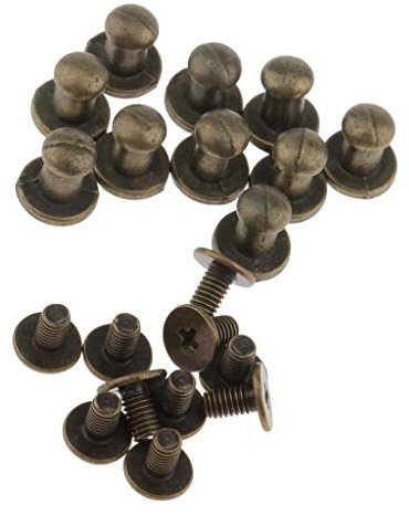 Sitrda (10 sets) 1/12 Scale Miniature Bronze Handles Set Dollhouse Door Knobs Fittings
