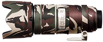 easyCover - Lens Protection Camouflage Cover - Objektivschutz - Schutz für Ihr Kameraobjektiv - Geeignet für Canon EF 70-200mm f/2.8 is II und III USM - Grüne Camouflage