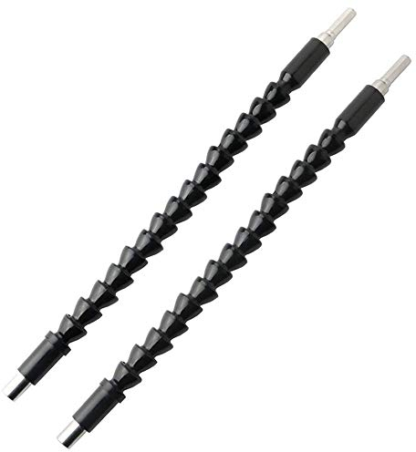 MAEXUS Flexible Leistungs Bits Bohrer Verlängerung Shaft Extension Bits Schraubendreher für Verbinden Fahrt Welle Spitze Bohren Bit Einstelle, 295mm, 2 Stück