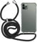 MyGadget Strap Case for Apple iPhone 11 Pro - Crossbody Phone Cover - TPU Silicone Case with Neck Holder - Cord Lanyard Carrier with Rope in Black