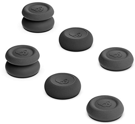 Skull & Co. Skin, CQC und FPS Daumengriff-Set Joystick-Kappe Analog-Stick-Kappe für Xbox (XSX/XB1) Controller - Schwarz, 3 Paare(6Stk)