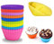 Pack of 27 Silicone Cupcake Baking Cases Reusable Cupcake Molds Muffin Cups