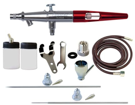 Paasche - VL-3MH Airbrushpistole Saugsystem Double Action Set mit 3 Düsensätzen