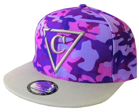Capiche [99+ VARIATIONEN] Snapback Cap - Kappe - Baseball - Mütze - Herren - Violett - Tarn - Armee - Krieg - [CAMO] Purple Camo