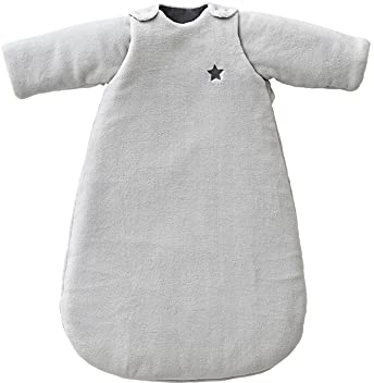 Vertbaudet Baby Winterschlafsack Alaska, Ärmel abnehmbar grau 68CM