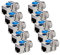 ARLI Cat8 Keystone 10 Cat.8.1 Keystone Jack RJ45 Buchse Modul 2000 MHz 40Gbit vollgeschirmt werkzeuglos für cat 8.1 STP Netzwerkkabel Einbaubuchse Patchpanel Verlegekabel Patchfeld Ethernet Anschluss