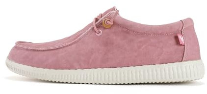 WALK IN PITAS | WP150 WALLABI Washed | Mocassins pour Hommes | Chaussures Bateau | Slipon Loafers | Baskets d'été | Sneakers | Pantoufles d’été | Chaussures de PITAS | Rose 36
