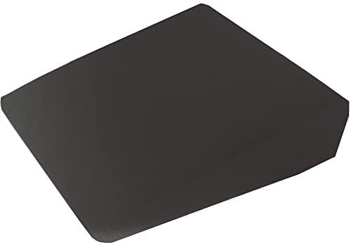 11 Degree Seat Wedge - Black High Density Foam Seat Cushion, Wedge Cushion for Cars and Office Chairs for Back Pain, Lumbar Support, Sciatica Relief, and Improved Posture, 37 x 37 x 9cm