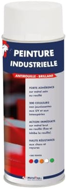 Metaltop - Peinture Industrielle - Brun cuivré - RAL 8004 - Bombe 400 ml - Protection performante pour structures métalliques, engins agricoles, BTP.