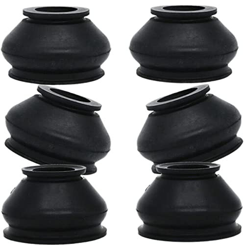 RANRAO 6 Polainas universales de Goma HQ para rótula, Proteger el Polvo, para Maletero, de Neopreno, universales de Silicona para Barra de Acoplamiento y rótula para Botas de Polvo