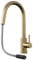Liquida EPO11BR Single Lever Pull Out Mixer Brushed Brass Kitchen Mixer Tap