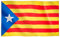 Runesol Bandera de Cataluña, Estelada, 91x152cm, 3ft x 5ft, 4 Ojales, Ojal en las Esquinas, Bandera Catalana, Bandera Independentista Catalana, Bandera Barcelona, Interior, Exterior