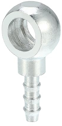 QUARKZMAN 10mm Diamètre Moto Banjo Raccord Adaptateur Argent Ton - 1 pcs