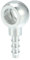 QUARKZMAN 10mm Diamètre Moto Banjo Raccord Adaptateur Argent Ton - 1 pcs