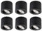 Sweet Led Aufbaustrahler flach schwarz Aufbauspot aus Aluminium Deckenspots inkl. wechselbarem 5W LED Modul Aufbauleuchte schwenkbar Deckenleuchte rund 230V Aufputz Strahler kaltweiß