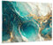 Bilder auf Glas Abstraktion Marmor Stein Glasbild 70x50cm Wandbilder Dekoration Wohnzimmer Schlafzimmer Küche Deko Klein Wanddeko Bild im Glas Wand Kunstdruck Art Modern Wall Decor GAA70x50-5715