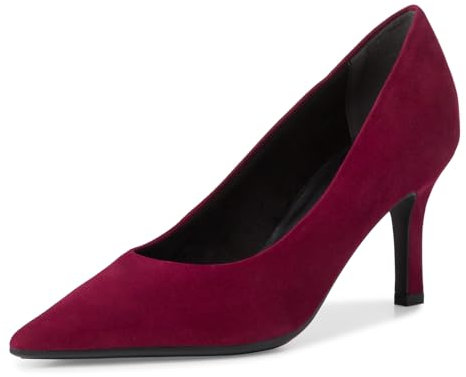 Tamaris Damen Pumps Leder Stilettoabsatz bequem; RED Structure, EU 38