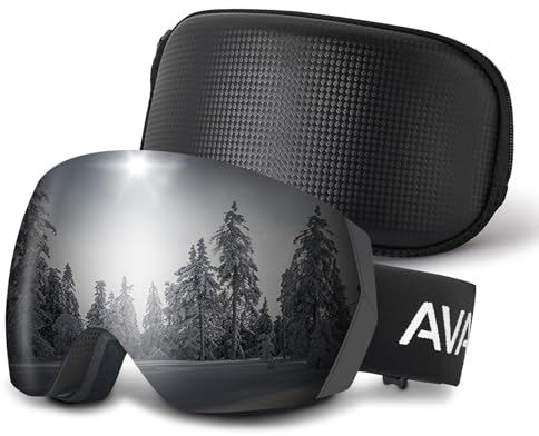 CARFIA Herren Damen Skibrille für Brillenträger 100% UV400-Schutz Schneebrille Skibrille Anti-Nebel Snowboardbrille Ski Goggles