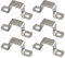 (6 pezzi) 50 x 50 mm quadrato tubo morsetto in acciaio inox 304 a forma di U puntone connettore staffa tubo fibbia morsetto cavo