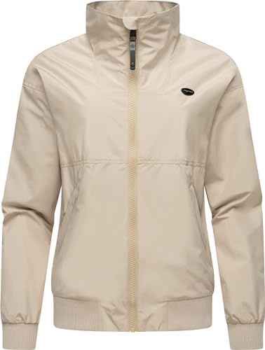 Ragwear leichte Damen Übergangsjacke wasserdichte Regenjacke (Wassersäule 11.000 mm) kurz atmungsaktiv Goona YOUMODO XS-6XL