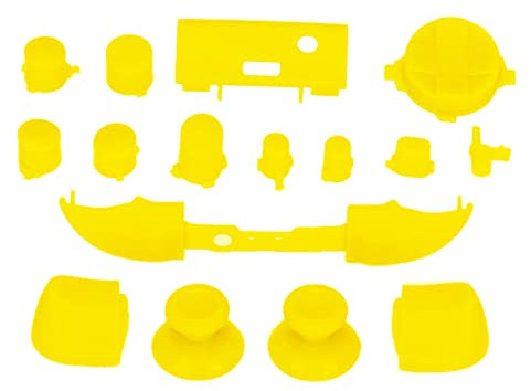 Series X Full Game Controller Button Set Ersatz Griffe Kits für Series X, für Series S Game Controller (Yellow)