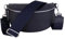 MIRROSI® Bauchtasche Damen, Echtleder, Made in Italy, Umhängetasche, Brusttasche, Crossbody Bag (1 Tasche & 2 Gurte) (Navy (Fischgerät), Große Tasche (28x18x9cm))