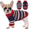 Kuoser Hundepullover Kleine Hunde, Winter Hundepullover Fleece, Elastisch Hunde Wintermantel Hundepulli für Kleine Hunde, Warmer Pullover Hund, Hunde Weihnachtspullover Shirt Kleidung XS