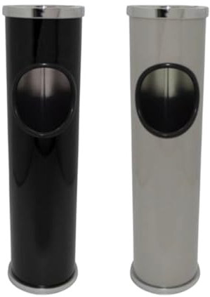 Pattumiera Posacenere da Terra 2 in 1, Rimovibile e Multiuso, Acciaio Inossidabile, Ideale per Aree Esterne ed Interne,Ufficio,Bar, Ristorante, Giardino, Design Elegante e Funzionale, Facile da Pulire
