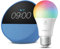 Echo Spot | Azul + Sengled Bombilla LED inteligente (E27), compatible con Alexa - Kit de inicio de Hogar digital