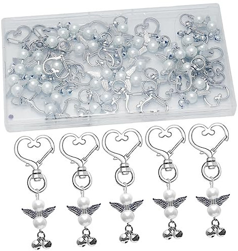 Cabilock Engel Diamant Schlüsselanhänger Hochzeit Schlüssel Gastgeschenke Engel Schlüsselanhänger Personalisierte Schlüsselanhänger Dusche Gastgeschenke für Gäste