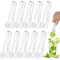 PEASUG 10 PCS Plastic Serving Tongs, Disposable Plastic Tongs, Clear Kitchen Small Serving Utensils for Serving for Party Food Buffet Appetizer Salad Catering Ice, 6.3 Inches