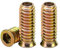Drenky ‌20 Pièces M8 écrou Hexagonal Fileté‌, Insert Fileté Bois‌ M8 X 25mm ‌écrous à Visser ‌Manchons à Visser‌ Galvanisés pour Meubles en Bois