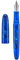 Asvine C80 Fountain Pen #8 Stub 1.1mm Nib Large Handcraft Calligraphy Art Drawing Pen with Converter Pen Case Collection Set (Cobalt Blue)