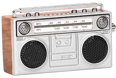 Maßstab 1:12 Puppenhaus Radio Kinder Simulierte Miniatur Retro Radio Modell Spielzeug Zubehör Dekoration