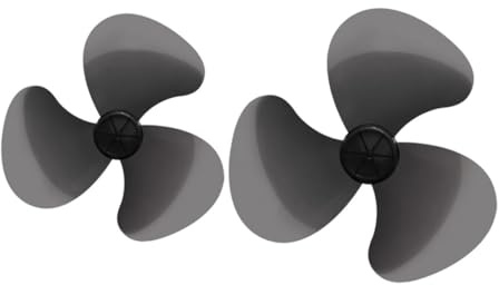 VANZACK 3 Blatt Ventilatorflügel aus Kunststoff 2 Stück Passend für Tisch und Standventilatoren Ersatzteile für Innenbereich