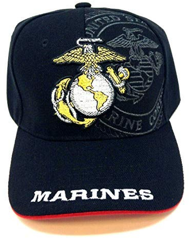 AborenCo US Marine Corps Baseballkappe, offiziell lizenziert, Bestickt, Marines-7a, Einheitsgröße