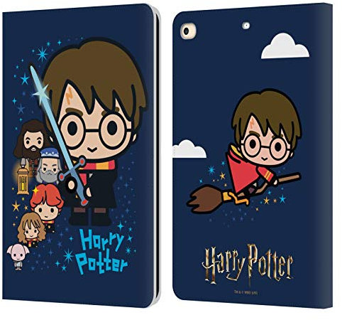 Head Case Designs Officially Licensed Harry Potter Characters Deathly Hallows I Leather Wallet Case Compatible With Apple iPad 9.7 2017 / iPad 9.7 2018