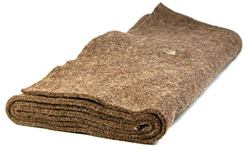 mgc24 Winterschutzmatte aus Schafwolle, Frostschutz und Kälteschutz für Pflanzen, 100% Naturmaterial, Rolle 0,5 x 1,5m, naturbraun