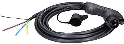 KS Tools 117.7225 efuturo link Wallbox EV-Anschlusskabel mit Typ 1 Stecker | 7,4 kW | 230 V einphasig 32 A | 5 Meter