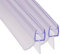 BAUHANDEL24 - Duschdichtung transparent 2 x 80cm, für Glasstärke 6mm 7mm 8mm, Ersatzdichtung Dusche, Duschkabinen Dichtung, UV- und Schimmelbeständig