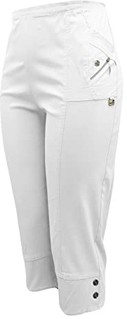 Sockenhimmel Kurze Hosen Damen Sommerhosen Bermuda 7/8 Schlupfhose leichte Stoffhose angenehme Caprihose mit Taschen