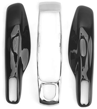 Voiture Télécommande Porte-clés étui Garniture Housse de Protection Clé à Distance Coque de Remplacement pour 911 Panamera Macan Boxster(Noir)